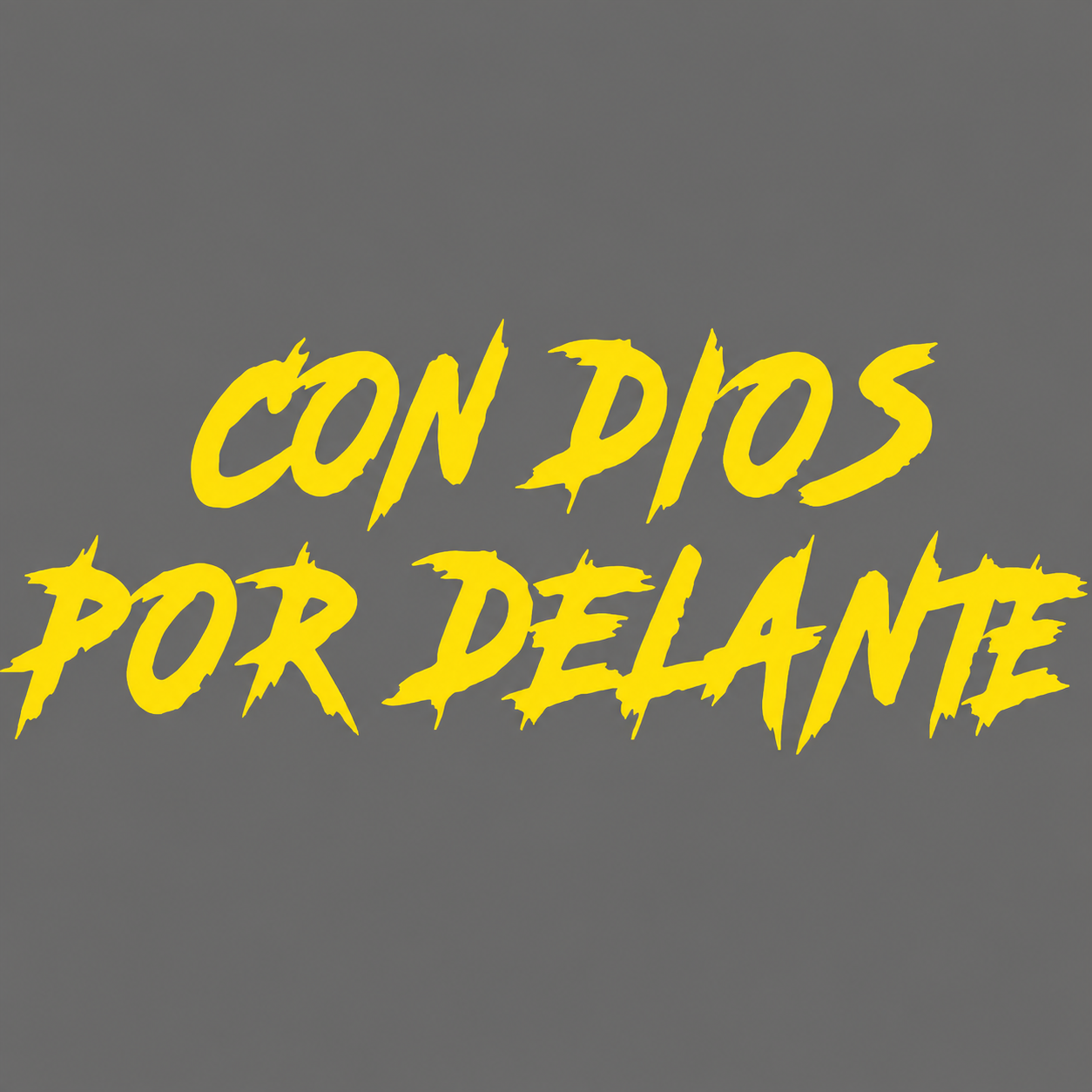 Calcomanía “Con Dios Por Delante” – Vinil de Corte 20 x 7.5 cm