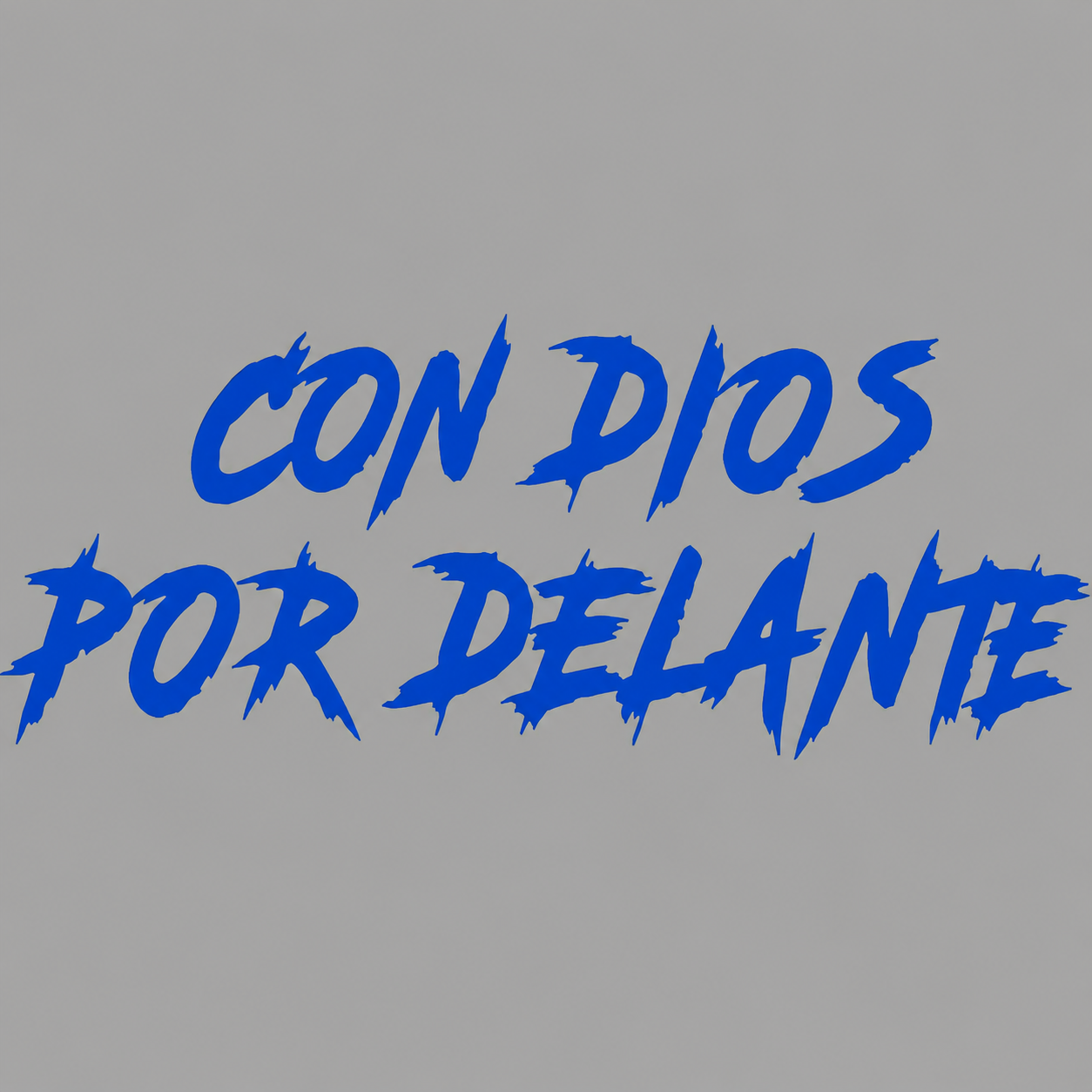 Calcomanía “Con Dios Por Delante” – Vinil de Corte 20 x 7.5 cm