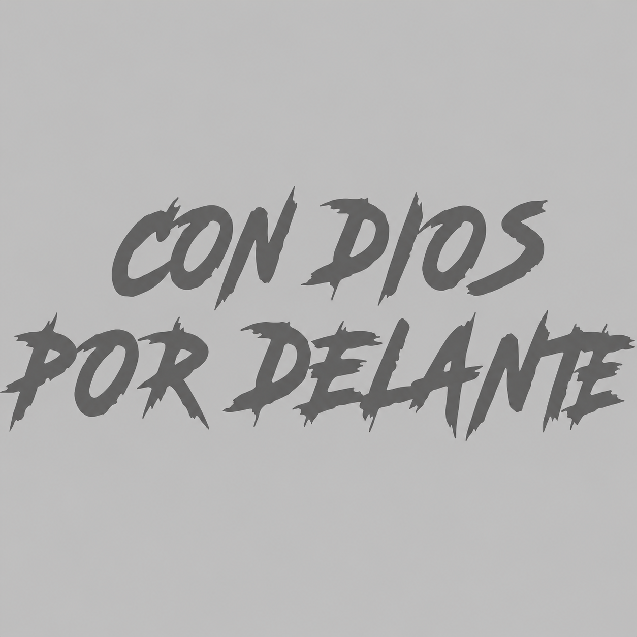 Calcomanía “Con Dios Por Delante” – Vinil de Corte 20 x 7.5 cm