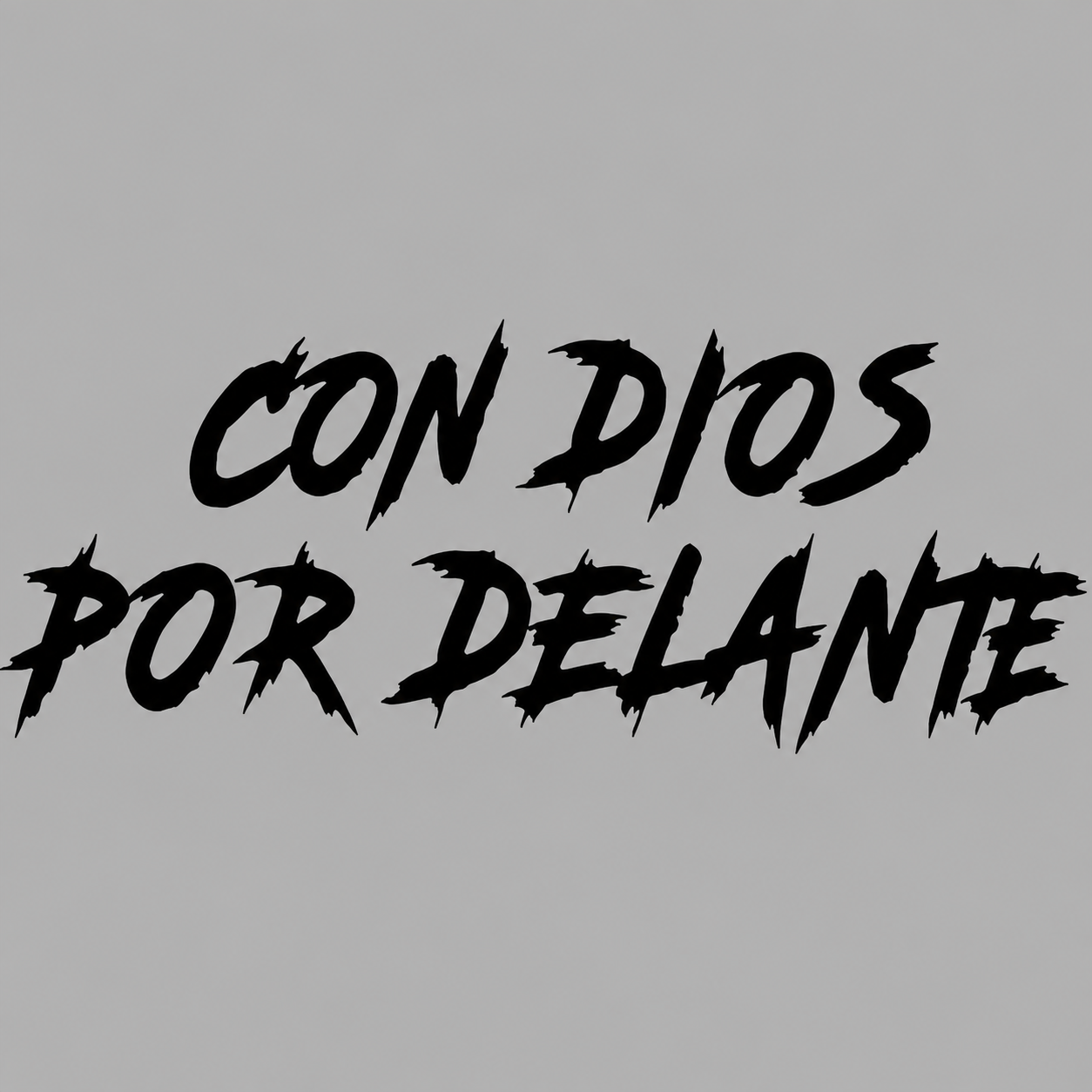 Calcomanía “Con Dios Por Delante” – Vinil de Corte 20 x 7.5 cm