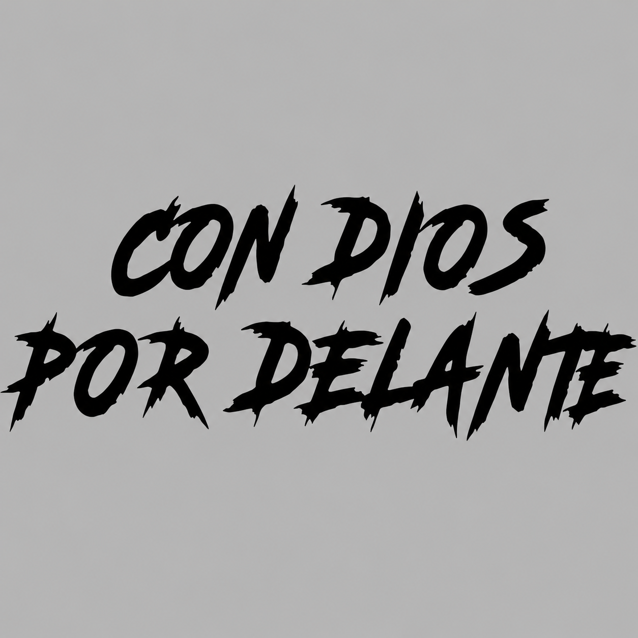 Calcomanía “Con Dios Por Delante” – Vinil de Corte 20 x 7.5 cm