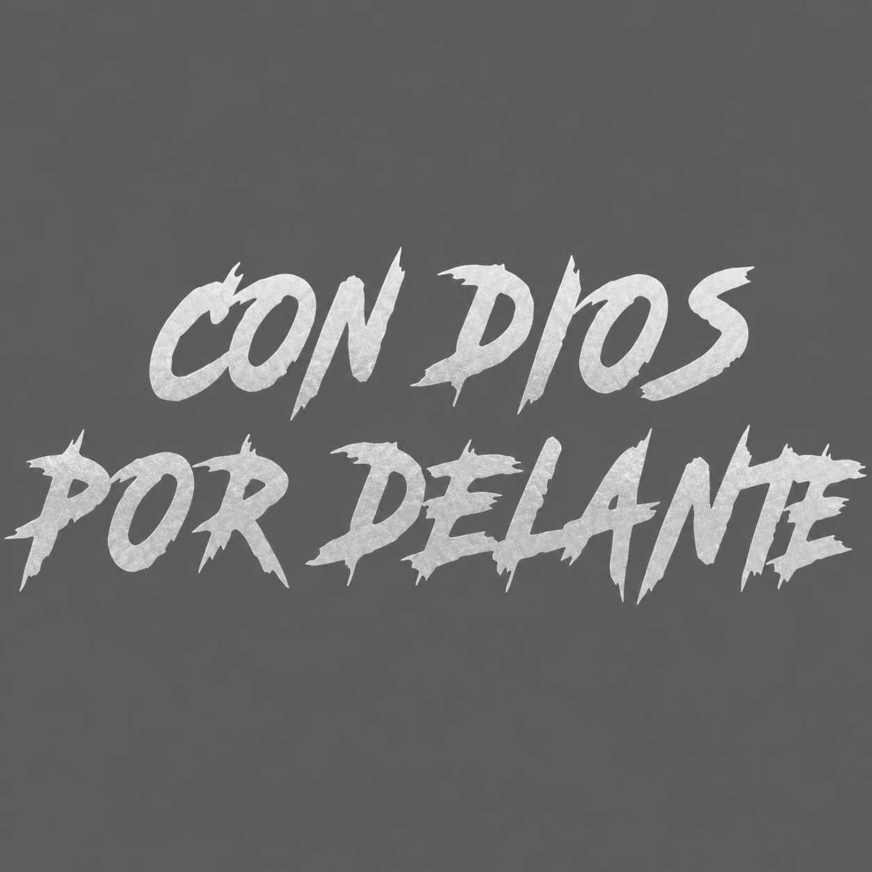 Calcomanía “Con Dios Por Delante” – Vinil de Corte 20 x 7.5 cm