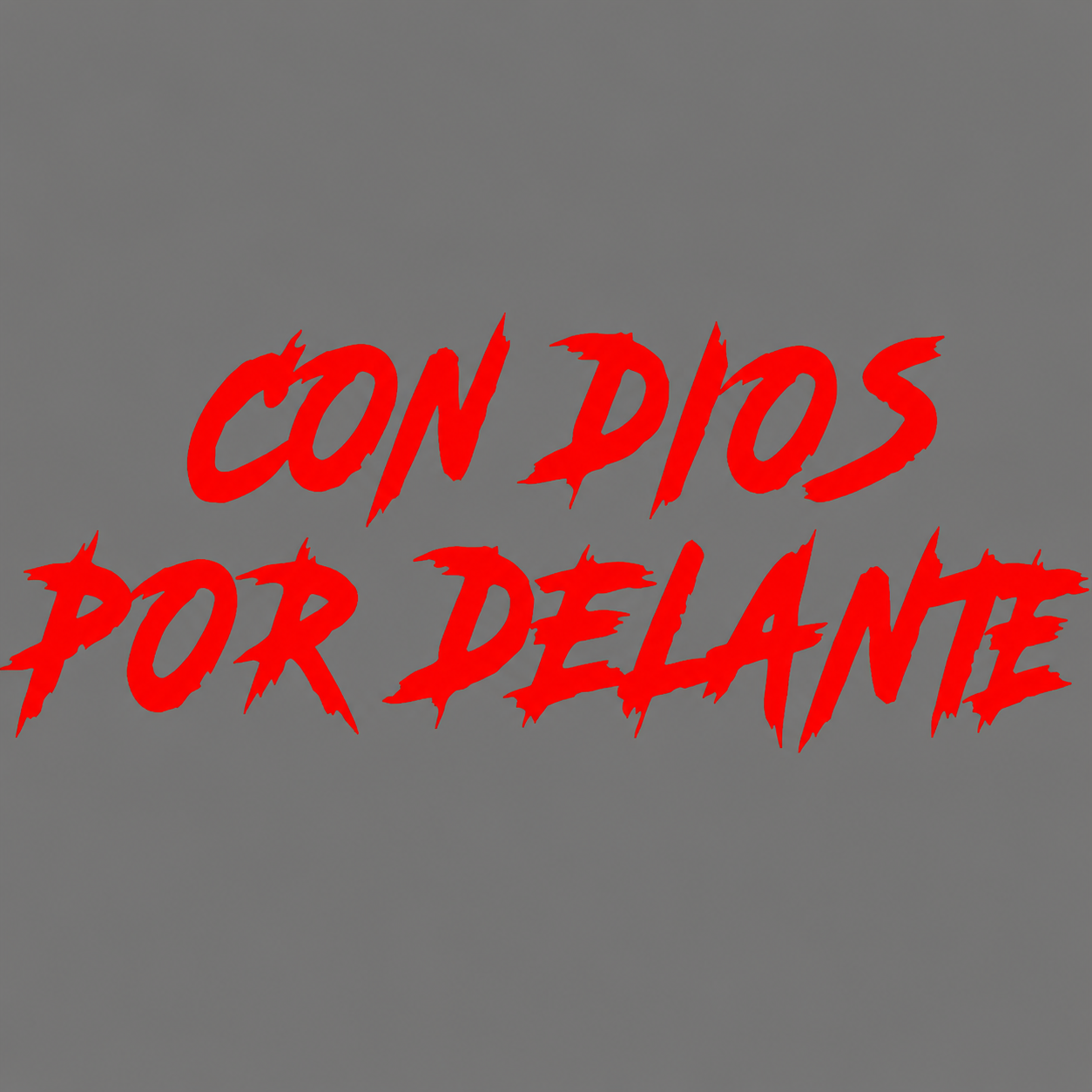 Calcomanía “Con Dios Por Delante” – Vinil de Corte 20 x 7.5 cm