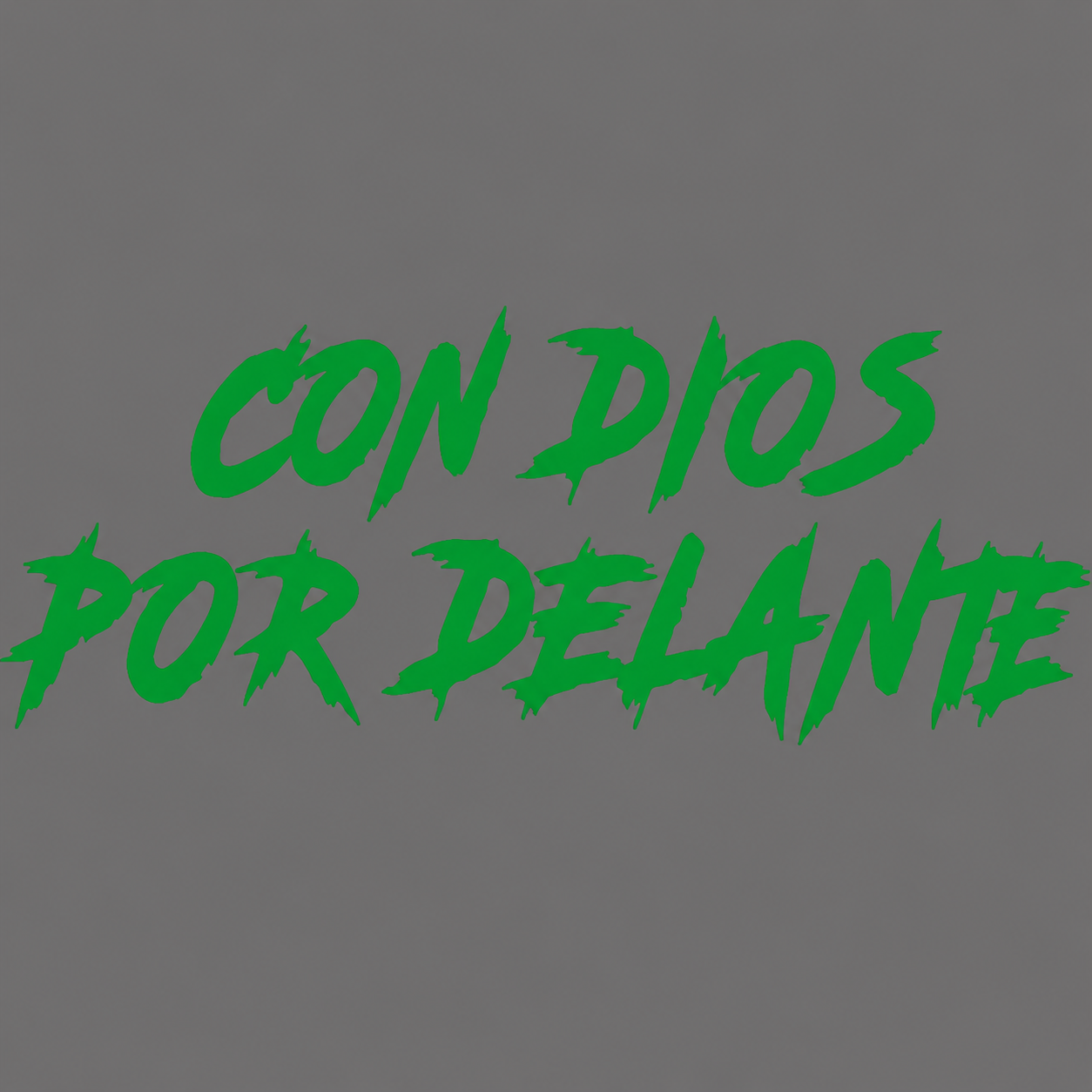 Calcomanía “Con Dios Por Delante” – Vinil de Corte 20 x 7.5 cm