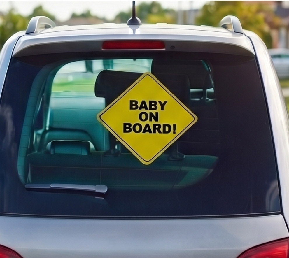 Calcomanía "Baby on Board" de Alta Visibilidad - ¡Viaja Seguro!