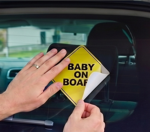 Calcomanía "Baby on Board" de Alta Visibilidad - ¡Viaja Seguro!
