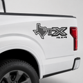 Calcomanías STX Texas 4X4 39x14.7 cm – Par en Vinil