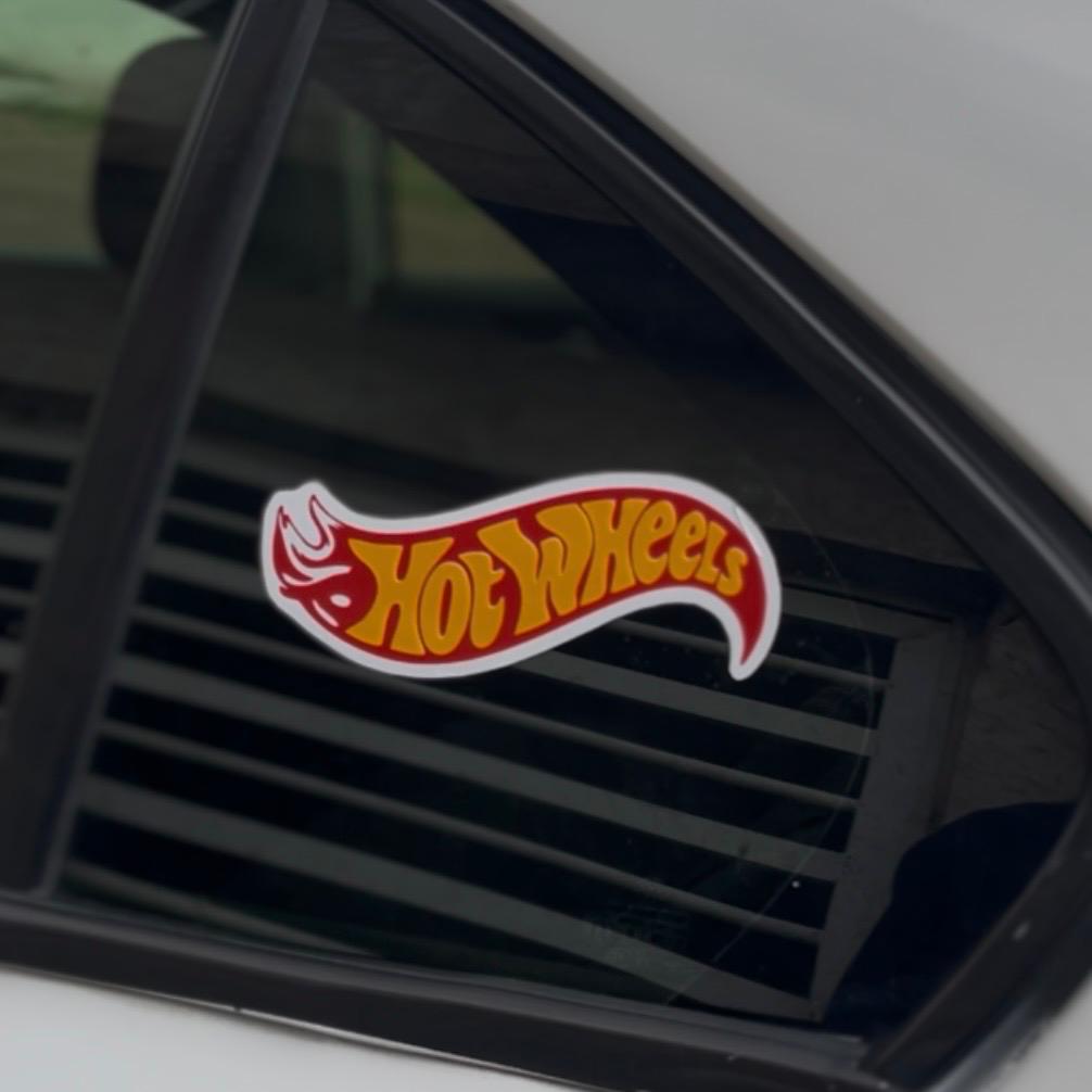 Sticker Hot Wheels 14 x 5.7 cm