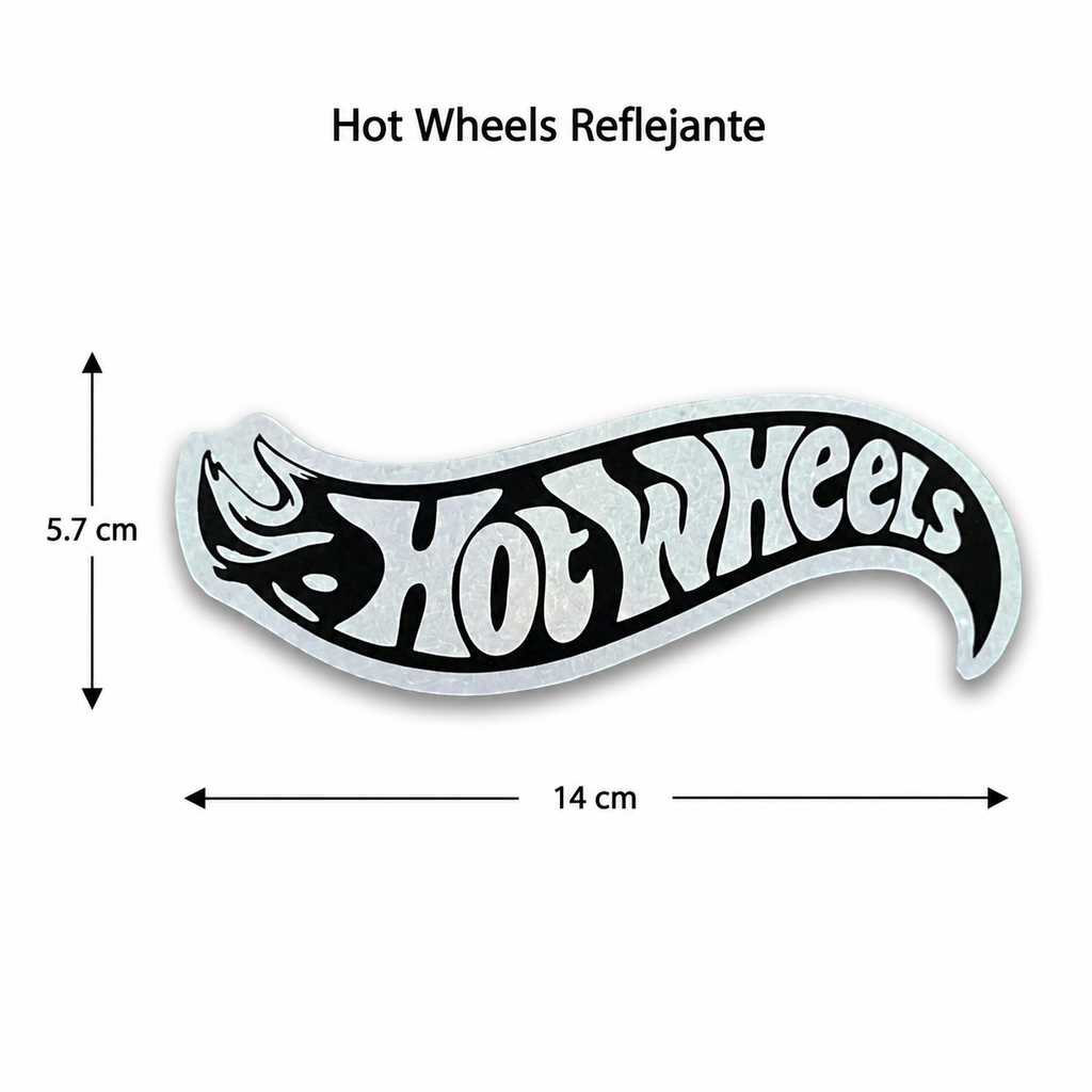 Sticker Hot Wheels 14 x 5.7 cm