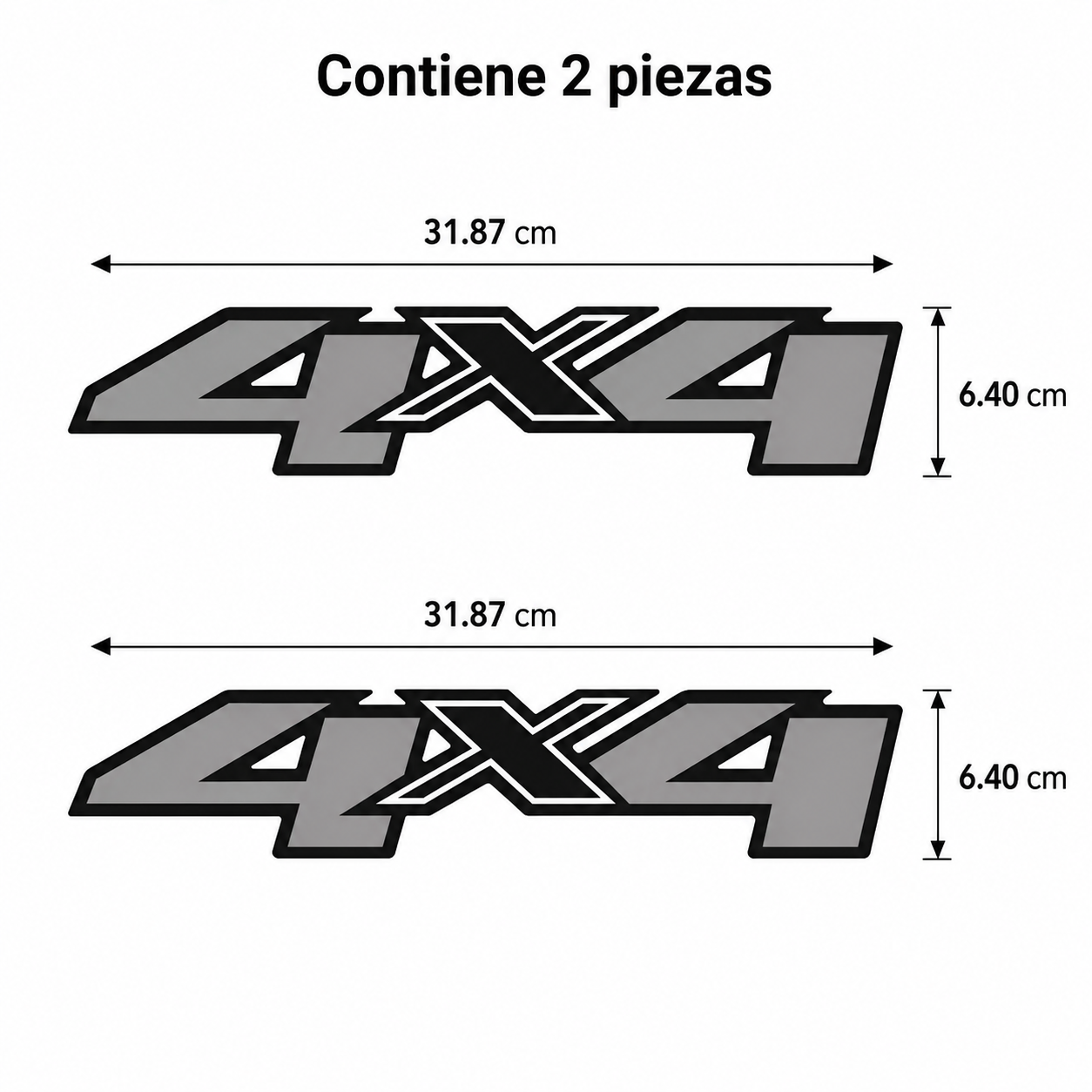 Calcomanías 4x4 para Chevrolet Silverado / GMC Sierra – 2 piezas