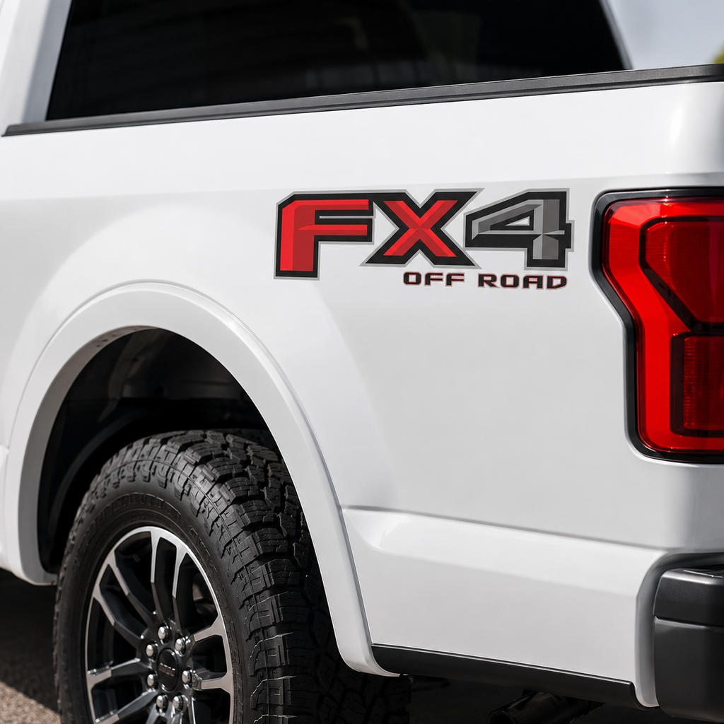 Calcomanía FX4 OFF ROAD Clásica para Pickup | Kit 2 Piezas