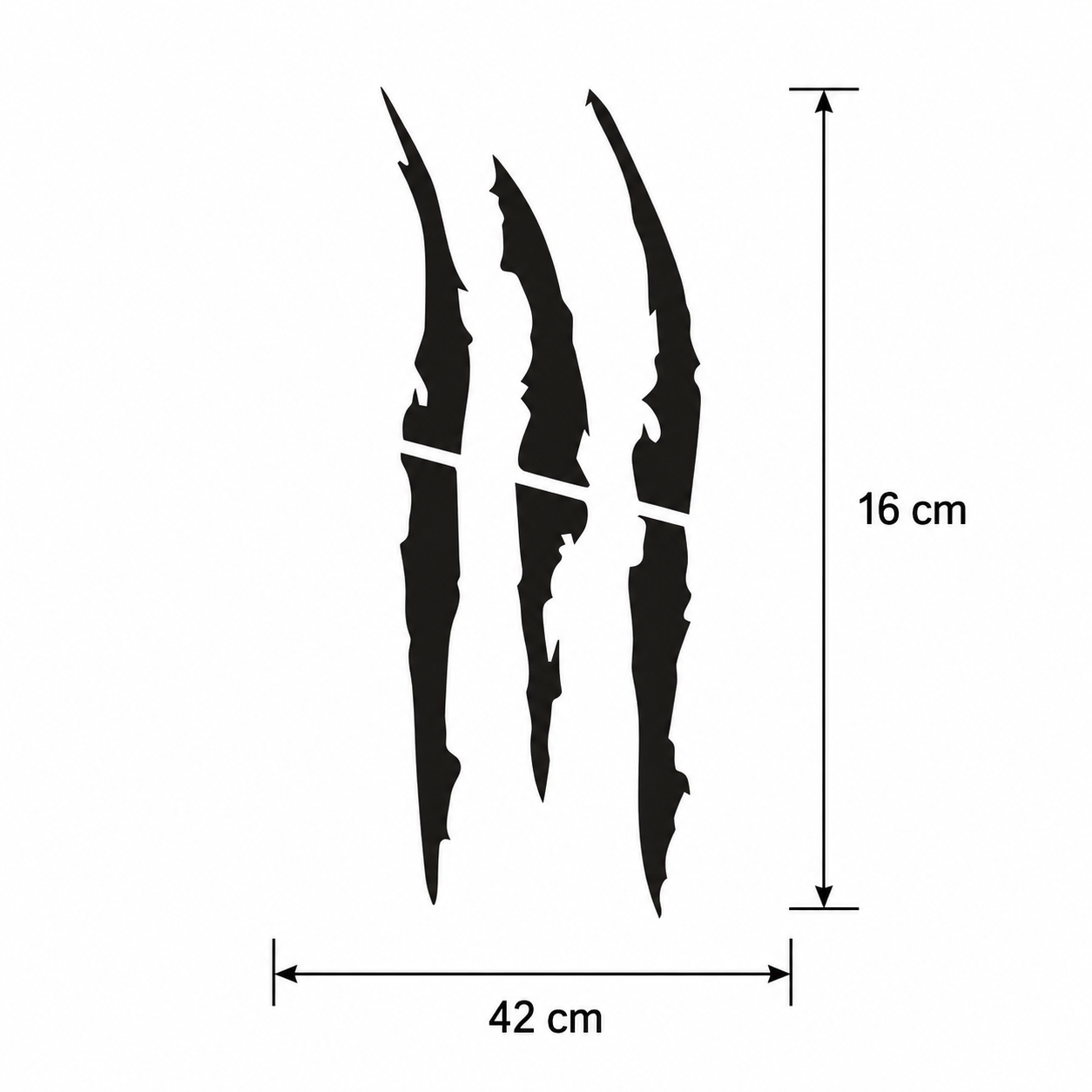 Calcomanía Garras para Faro 42 x 16 cm | Vinil de Corte