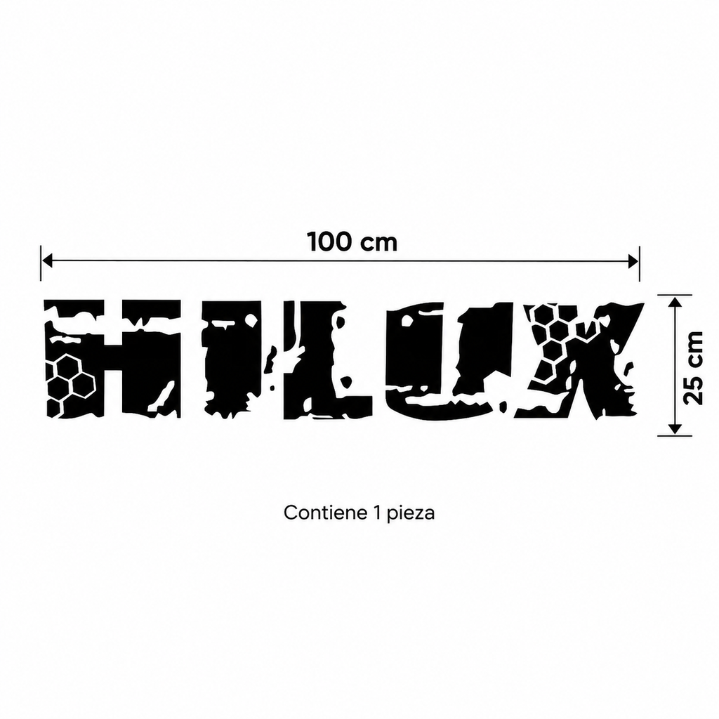 Sticker Toyota Hilux para Caja Trasera – 100x25 cm