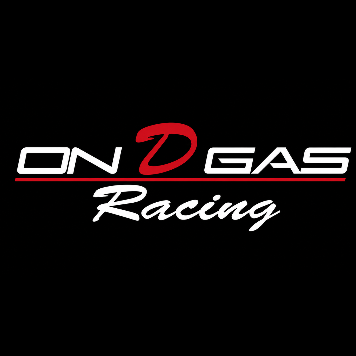 Calcomanía ON D GAS Racing para Camioneta – Parabrisas y Vidrio Trasero