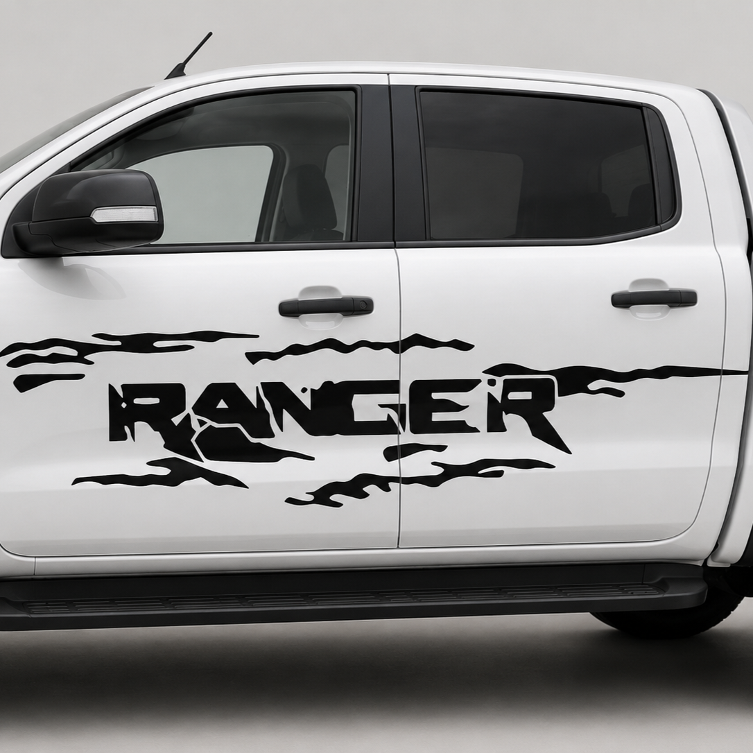 Kit de Calcomanías Laterales Ford Ranger 140x57 cm