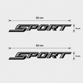Par de Calcomanías SPORT para Auto 50 x 6 cm – Vinil de Corte