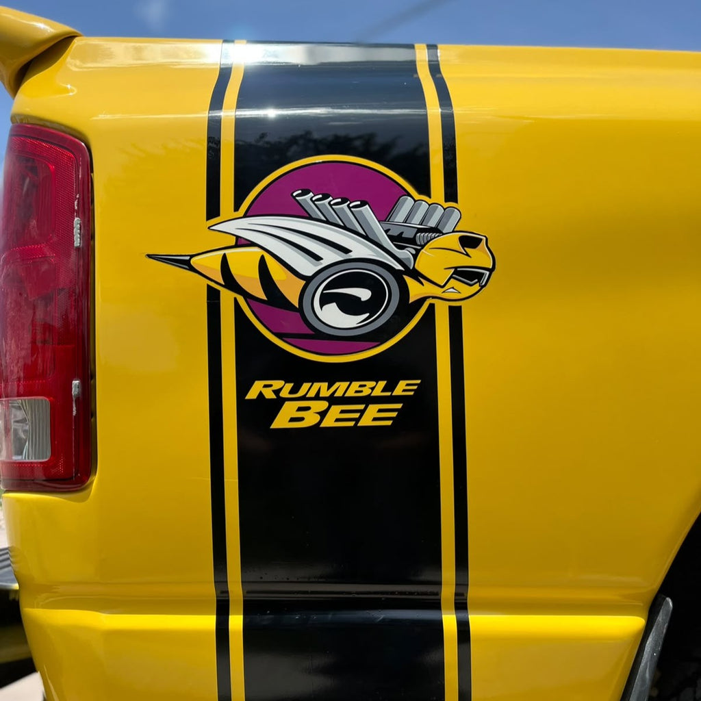 Kit de Calcomanías Rumble Bee para Dodge Ram | 2 Piezas 110 x 33 cm