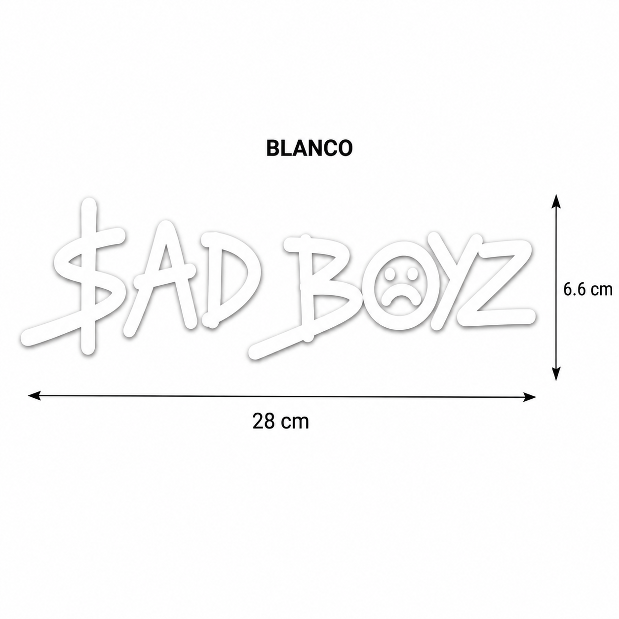 Calcomanía SAD BOYZ para Auto y Moto | Vinil 28 x 6.6 cm