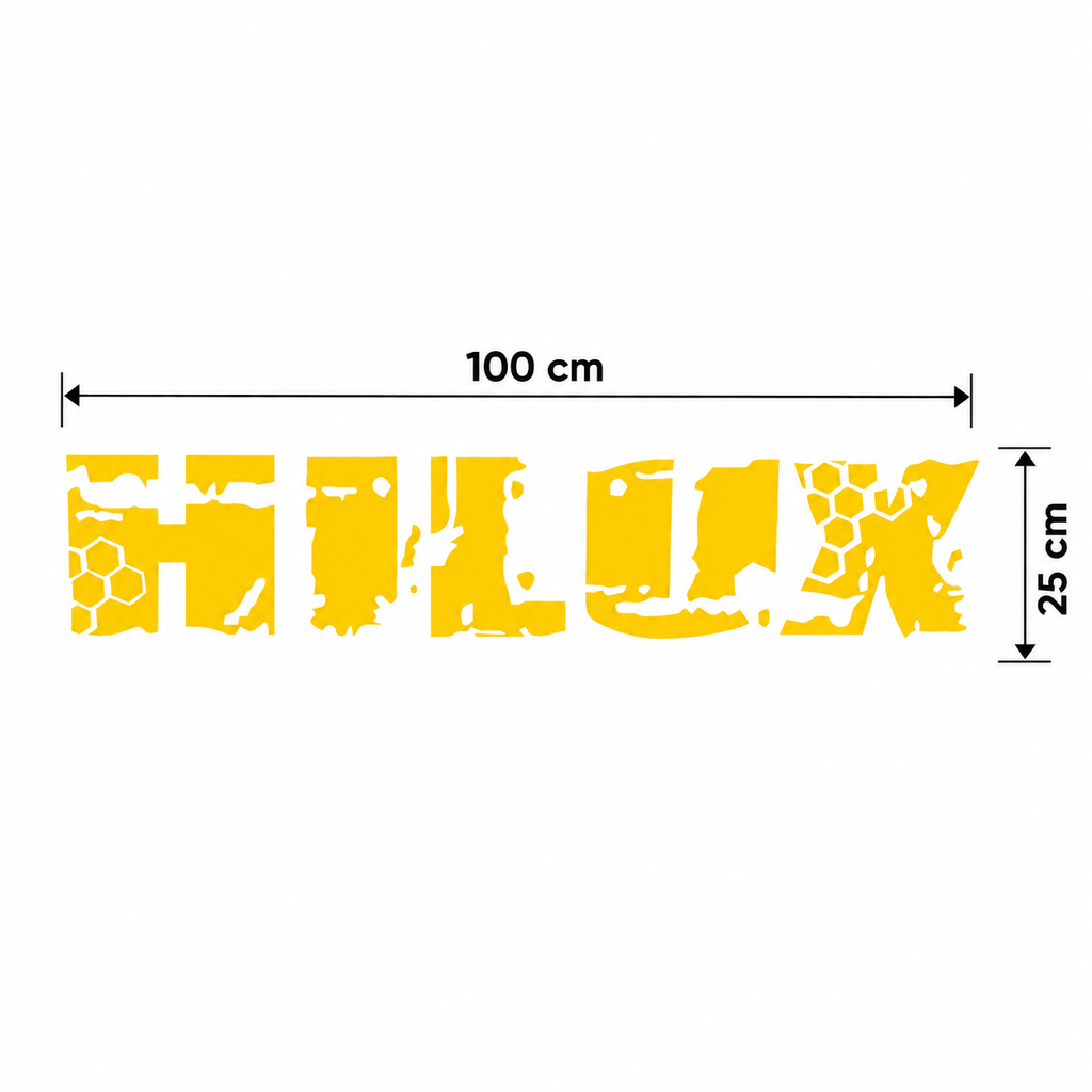 Sticker Toyota Hilux para Caja Trasera – 100x25 cm