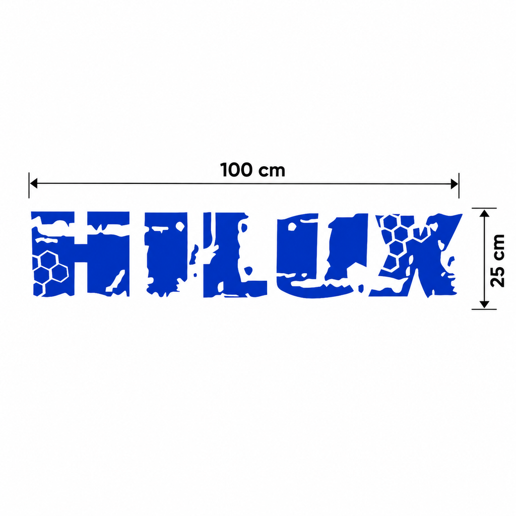 Sticker Toyota Hilux para Caja Trasera – 100x25 cm