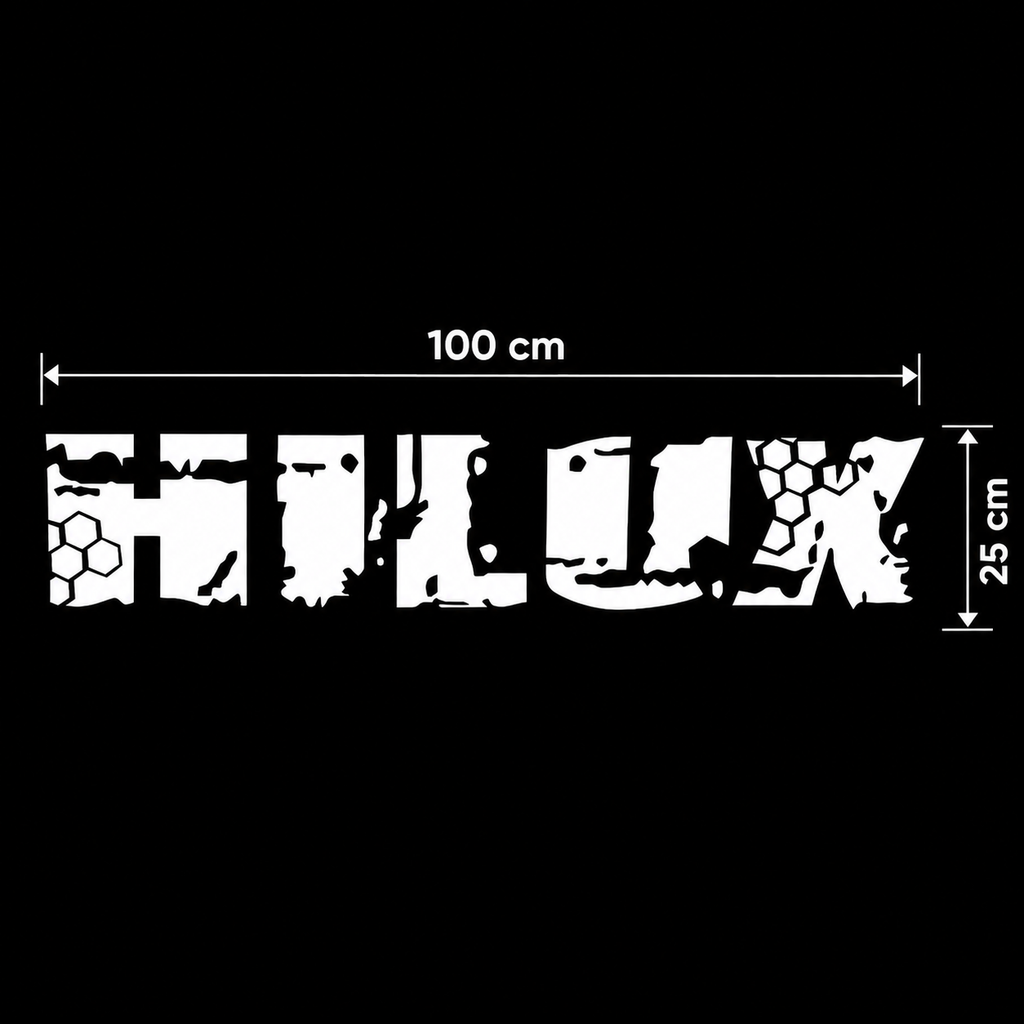 Sticker Toyota Hilux para Caja Trasera – 100x25 cm
