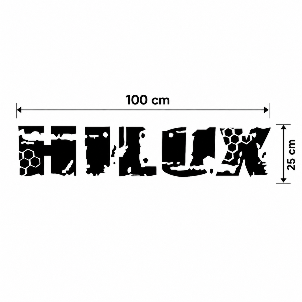 Sticker Toyota Hilux para Caja Trasera – 100x25 cm