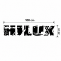 Sticker Toyota Hilux para Caja Trasera – 100x25 cm