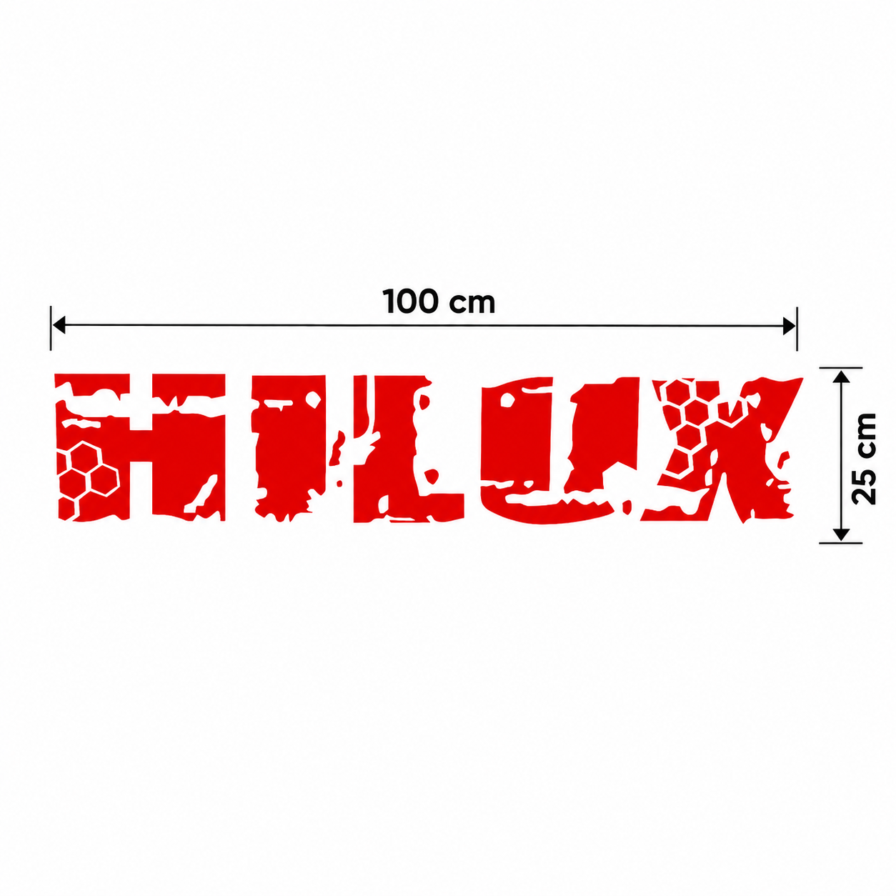 Sticker Toyota Hilux para Caja Trasera – 100x25 cm